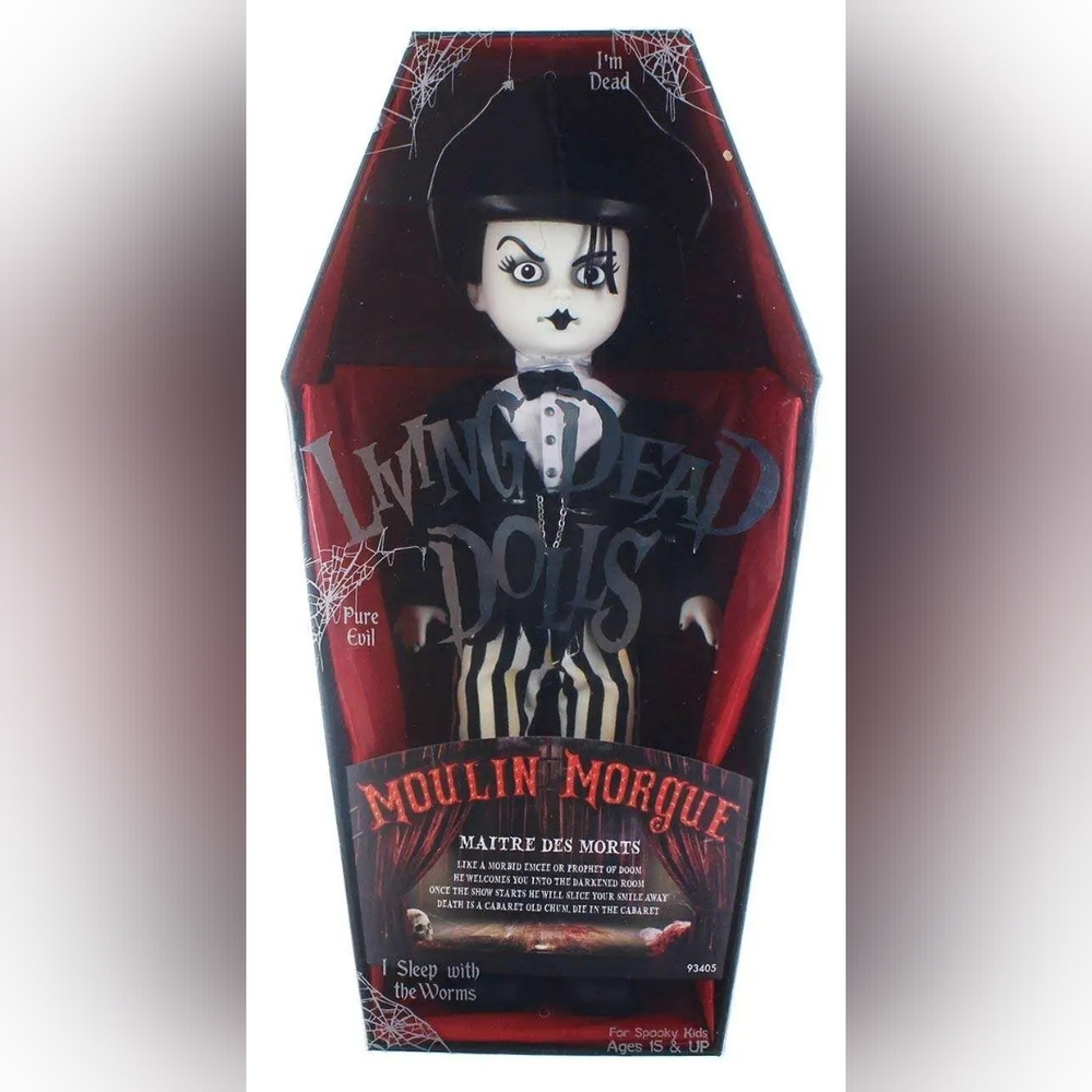 Moulin Morgue Living Dead Doll - Black & White Gothic Home Art